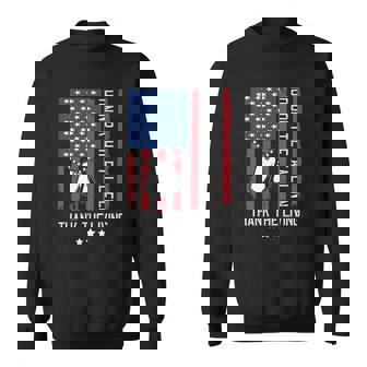 Honor The Fallen Thank The Living American Flag Memorial Day Sweatshirt - Thegiftio
