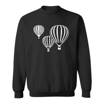 Hot Air Balloons Balloonist Sweatshirt | Mazezy