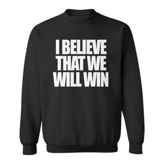 I Believe That We Will Wingirls Womens Soccer Sweatshirt | Mazezy