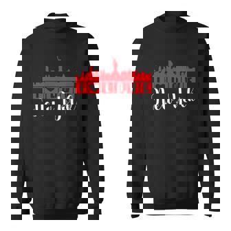 I Love Ny Nyc Skyline New York City Heart Sweatshirt | Mazezy