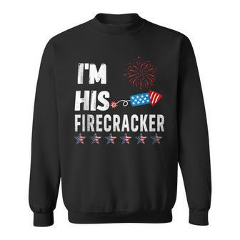 Im His Firecracker Cute 4Th Of July Matching Couple For Her Sweatshirt - Seseable