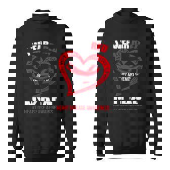 In My Memory Of My Dad Heart Disease Awareness Sweatshirt | Mazezy