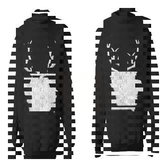 Iowa Deer Hunting - Vintage Deer Hunting Sweatshirt - Thegiftio