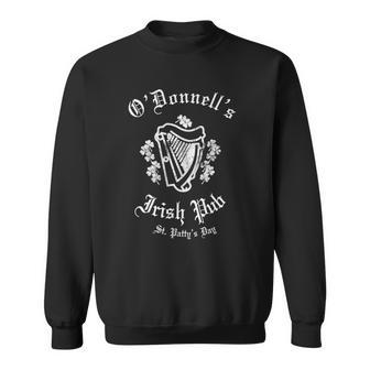 Irish Pub Flag T Odonnells Irish Heritage Name Sweatshirt - Thegiftio UK