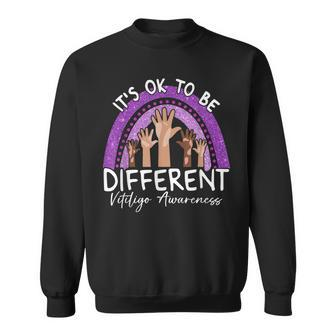 Its Ok To Be Different Vitiligo Awareness Sweatshirt - Seseable