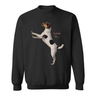 Jack Russell Terrier Mom Dad Women Men Kids Love Dog Sweatshirt - Seseable