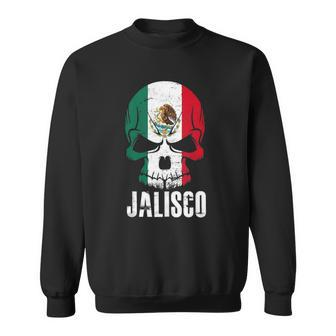 Jalisco Mexico Mexican Skull Flag Sweatshirt | Mazezy