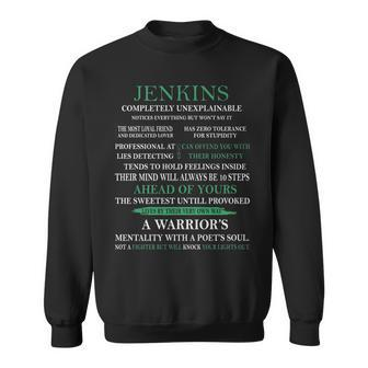 Jenkins Name Gift Jenkins Completely Unexplainable Sweatshirt - Seseable