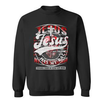 Jesus Has My Back Yours Too If You Let Him Christian Religious God Lover 11K13 Sweatshirt - Monsterry UK