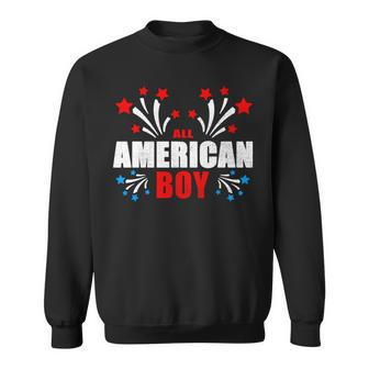 July 4Th Family Matching All-American Fourth July Firework Sweatshirt - Seseable