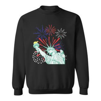 July 4Th S Fireworks Statue Of Liberty Sweatshirt | Mazezy