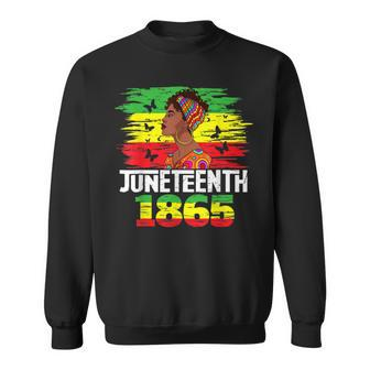Juneteenth 1865 Independence Day Black Pride Black Women Sweatshirt | Mazezy AU