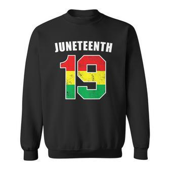 Juneteenth 19 Jersey Black American Freedom Juneteenth Sweatshirt - Thegiftio UK