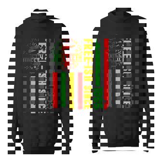 Juneteenth African Flag Free Ish Since 1865 Black Pride Sweatshirt - Thegiftio UK