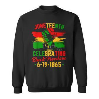 Juneteenth Celebrating Black Freedom 1865 African American V9 Sweatshirt - Thegiftio UK