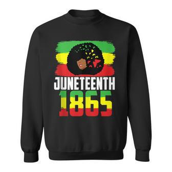 Juneteenth Is My Independence Day Black Women Black Pride Sweatshirt - Seseable
