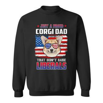 Just A Proud Corgi Dad Merica Dog Patriotic 4Th Of July Sweatshirt - Seseable