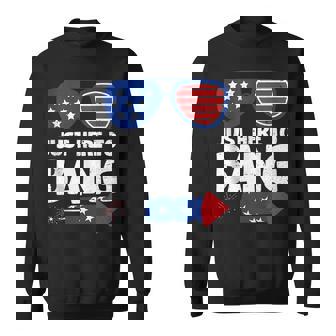 Just Here To Bang Firework 4Th Of July V2 Sweatshirt | Seseable UK