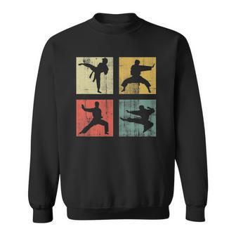 Karate Fighter Vintage Karate Lover Gift Sweatshirt - Thegiftio UK