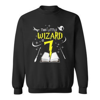 Kids 7Th Birthday Girls Wizard Magic 7 Years Old Sweatshirt | Mazezy
