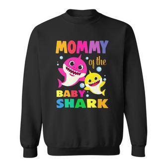 Kids Mommy Of The Birthday Shark Mom Matching Family Sweatshirt | Mazezy