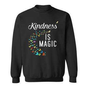 Kindness Is Magic Butterflies Kind Teacher Appreciation Gift Sweatshirt - Thegiftio UK