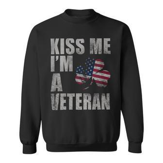 Kiss Me Im A Veteran 2 Sweatshirt - Monsterry