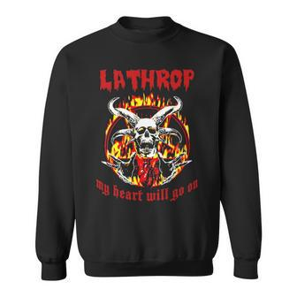Lathrop Name Gift Lathrop Name Halloween Gift Sweatshirt - Seseable