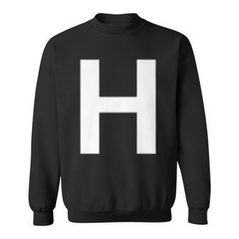 Letter H Alphabet Monogram H Initial Name Sweatshirt - Thegiftio UK