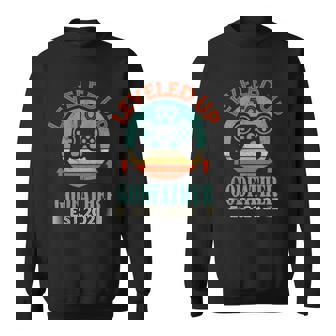 Leveled Up To Godfather Est 2021 Vintage Promoted To Sweatshirt | Mazezy