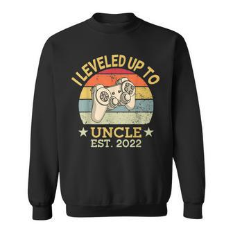 Leveled Up To Uncle Est 2022 Promoted New Uncle Video Gamer Sweatshirt - Seseable