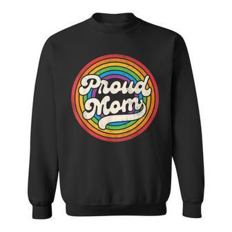 Lgbtq Proud Mom Gay Pride Lgbt Ally Rainbow Mothers Day Sweatshirt - Seseable