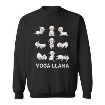 Llama Yoga Llama Yoga Pose Meditation Men Women Sweatshirt - Thegiftio UK