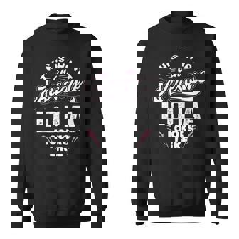 Lola Grandma Gift This Is What An Awesome Lola Looks Like Sweatshirt | Seseable UK