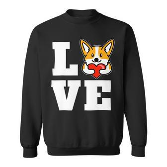 Love Corgis Welsh Corgi Puppy Dog Lover Novelty Sweatshirt - Monsterry