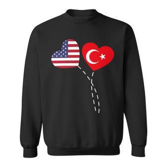 Loving Usa Turkey Flag Heart Turkish 13 Shirt Sweatshirt | Favorety AU