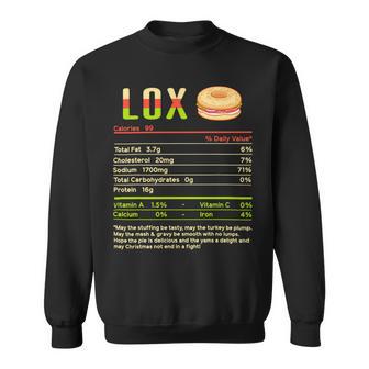 Lox Nutrition Facts Funny Christmas 12 Shirt Sweatshirt | Favorety AU