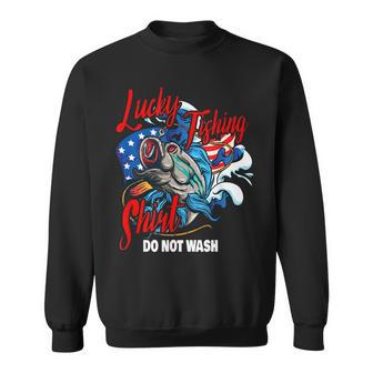 Lucky Fishing Do Not Wash Saying Fisher Fisherman Sweatshirt - Thegiftio UK