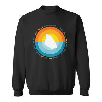 Mackinac Island Michigan Sunset Graphic Sweatshirt - Thegiftio UK