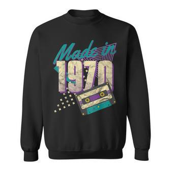 Made In 1970 Vintage Cassette 51St Birthday Gift 51 Year Old Sweatshirt - Seseable