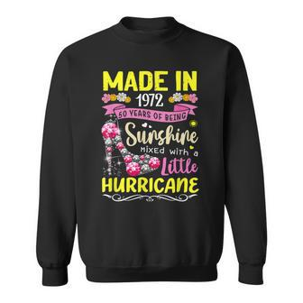 Made In 1972 50 Year Old Gift 50Th Birthday Girl Queen Mom Sweatshirt | Seseable CA