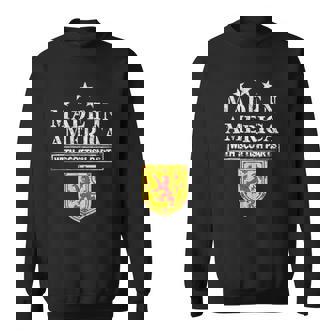 Made In America With Scottish Parts Proud Scotland Immigrant Sweatshirt - Thegiftio