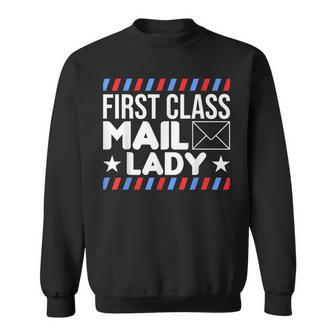 Mail Lady Post Office Workers First Class Mail Lady Sweatshirt - Thegiftio UK