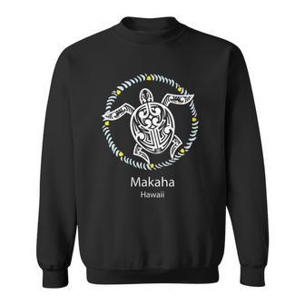 Makaha Hawaii - Tribal Turtle State Of Hawaii Sweatshirt | Mazezy