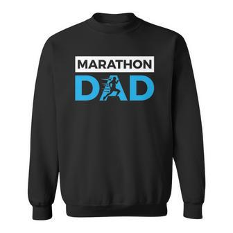 Marathon Dad Funny Sport Running Fathers Day Gift Sweatshirt | Mazezy