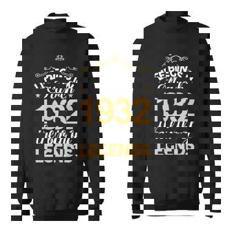 March 1932 Birthday Life Begins In March 1932 V2 Sweatshirt - Seseable