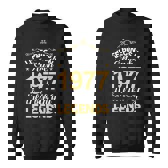 March 1977 Birthday Life Begins In March 1977 V2 Sweatshirt - Seseable