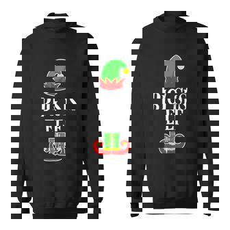 Matching Christmas S For Family Big Sister Elf Sweatshirt - Monsterry