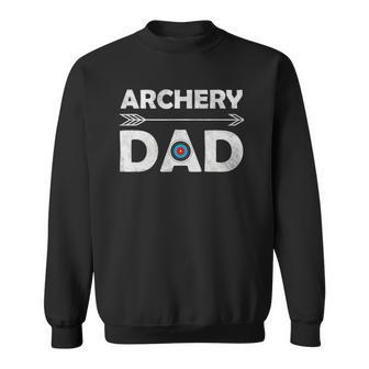 Matching Family Archery Dad Arrow Target Team Photo Gift Sweatshirt | Mazezy