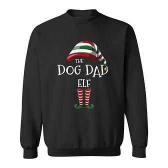 Matching Family Funny The Dog Dad Elf Christmas Group Sweatshirt | Mazezy